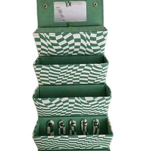 Tender Love + Carry Jewelry Organizer Storage Travel Hard Case Roll Up Hexagon